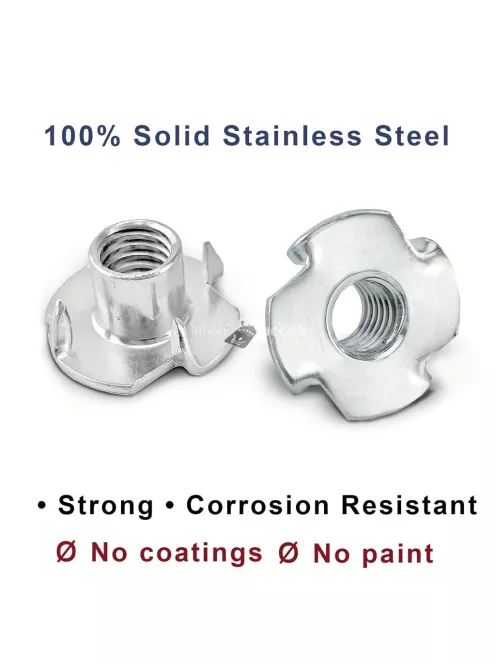 20db M6 Rozsdamentes Acél T Alakú Anya alátét