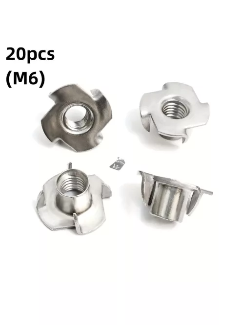 20db M6 Rozsdamentes Acél T Alakú Anya alátét