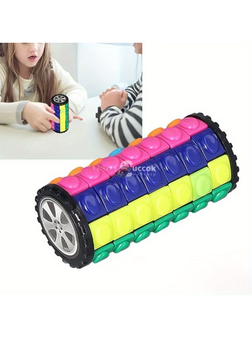 7 rétegű 3D hengeres puzzle
