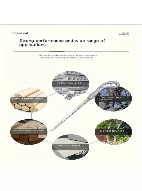 Multifunkciós kézi fűrész készlet famegmunkáláshoz, kertészkedéshez és barkácsoláshoz