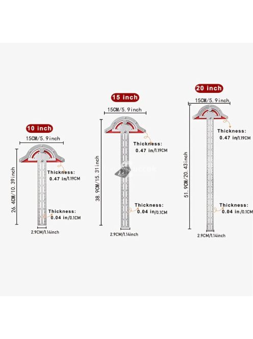 Precíziós Faipari Élvonalas Vonalzó