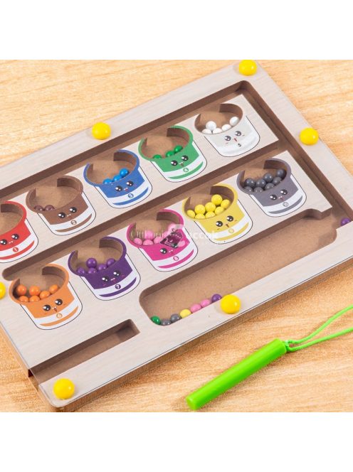Fa Színválogató Labirintus és Számoló Puzzle
