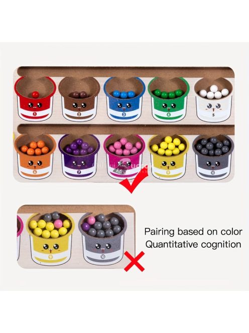 Fa Színválogató Labirintus és Számoló Puzzle