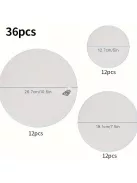36 db-os kerek filc edényalátét és tányérelválasztó készlet