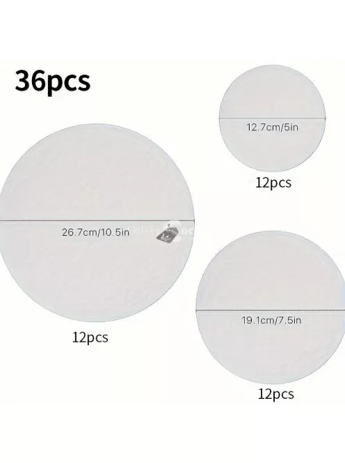 36 db-os kerek filc edényalátét és tányérelválasztó készlet