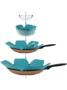 Hatoldalú tapadásmentes edénytartó - Hőálló, karcolás és csúszásmentes