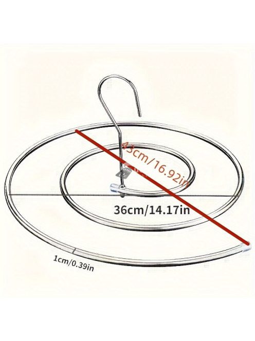 Rozsdamentes acél spirális szárítóállvány