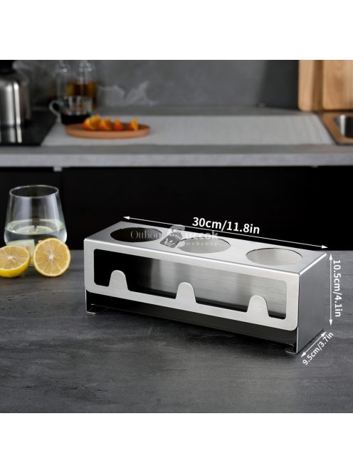 Rozsdamentes acél vizespalack szárítóállvány