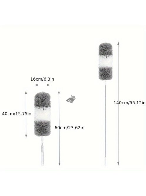 Kihúzható mikroszálas porleszedő hajlító fejjel