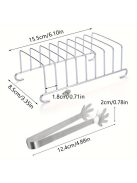 rozsdamentes acélból készült légkeverős sütőrács kiegészítő