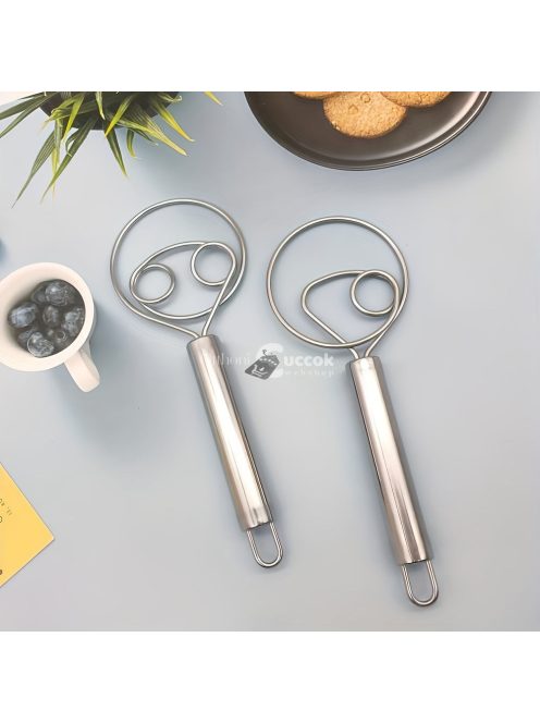 Rozsdamentes Acél Kézi Tésztakeverő és Tojásverő