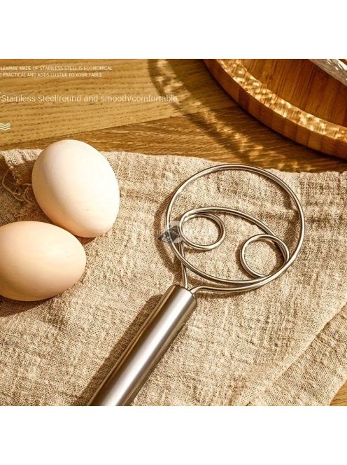 Rozsdamentes Acél Kézi Tésztakeverő és Tojásverő
