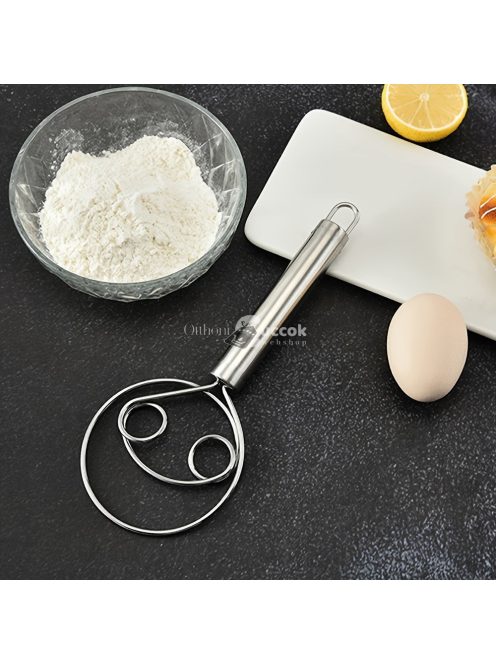 Rozsdamentes Acél Kézi Tésztakeverő és Tojásverő