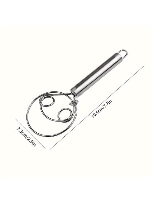 Rozsdamentes Acél Kézi Tésztakeverő és Tojásverő