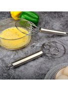 Rozsdamentes Acél Kézi Tésztakeverő és Tojásverő