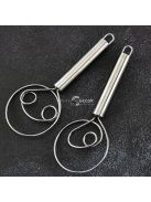 Rozsdamentes Acél Kézi Tésztakeverő és Tojásverő