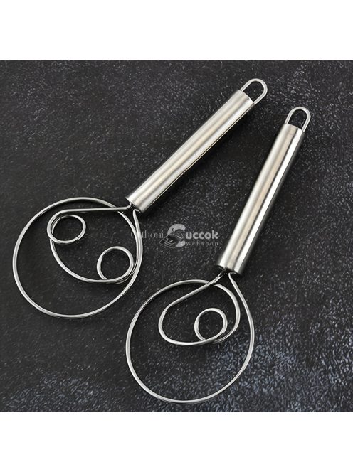 Rozsdamentes Acél Kézi Tésztakeverő és Tojásverő