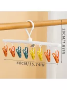 8 Kapcsos Műanyag Akasztó