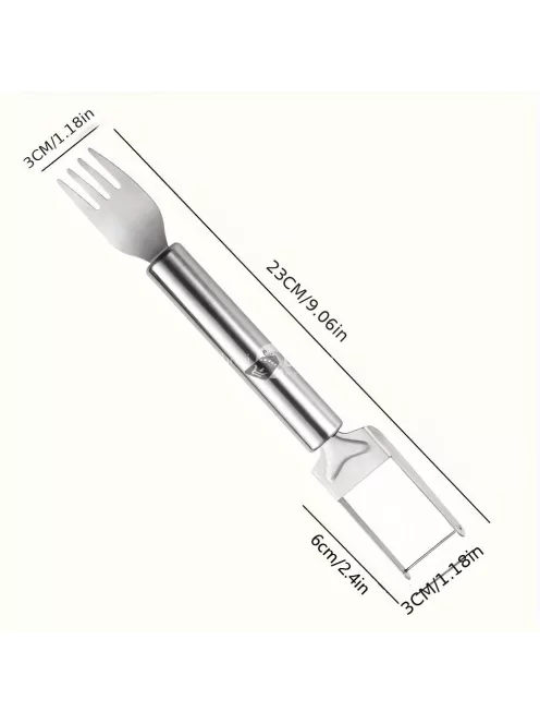 2-az-1-ben Rozsdamentes Acél Görögdinnye Szeletelő és Villa