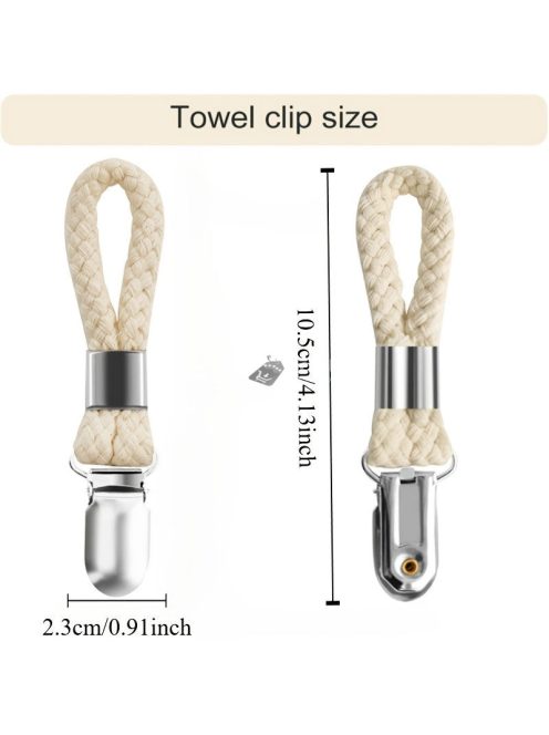 3db rozsdamentes fém fürdőszobai törölközőcsipesz húzóval