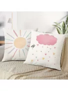 4db Szivárvány, Nap, Szív Mintájú Párnahuzat