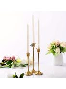 3 darab arany gyertyatartó