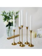 3 darab arany gyertyatartó