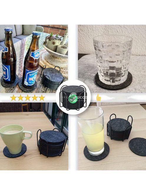 12 darab filc alátét támlóval