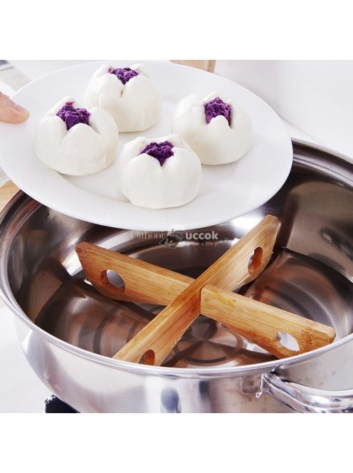 2 db Fa Trivet forró ételekhez - Hőálló és dekoratív konyhai asztali fa alátét