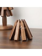 3 részes fa alátét készlet, fa alakú forró edénytartó