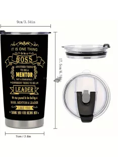 Rozsdamentes Acél Boss Feliratú bögre