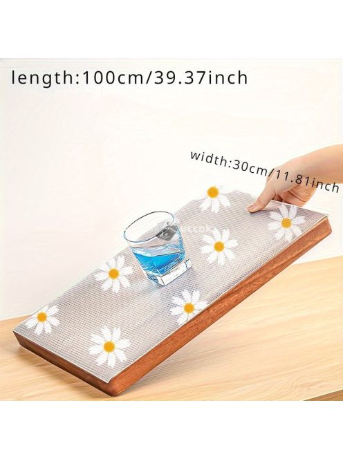 1 tekercs százszorszép mintás vízálló konyhai alátét