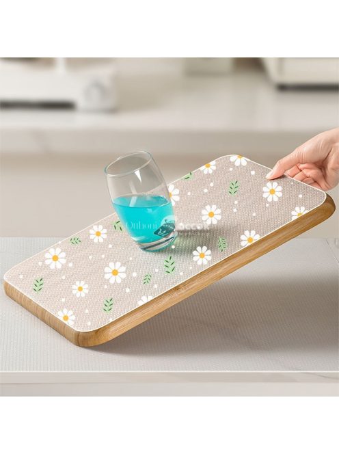 1 tekercs százszorszép mintás vízálló konyhai alátét