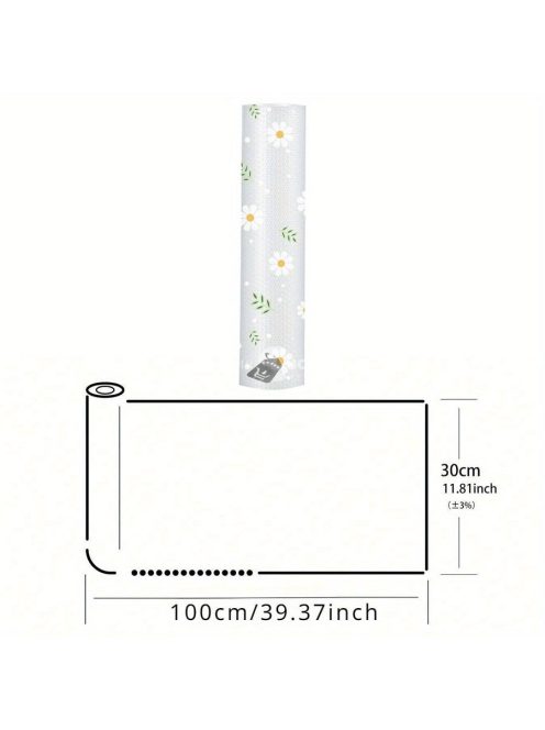 1 tekercs százszorszép mintás vízálló konyhai alátét