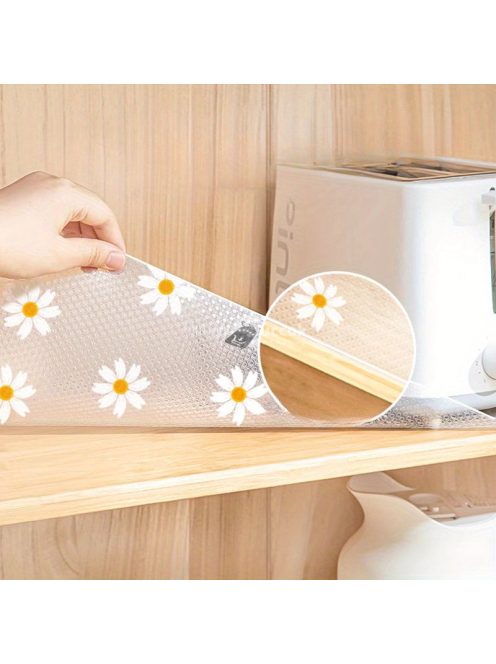 1 tekercs százszorszép mintás vízálló konyhai alátét