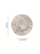 Kerek pamut fonott alátét