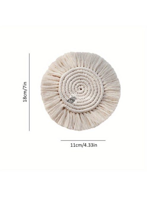 Kerek pamut fonott alátét