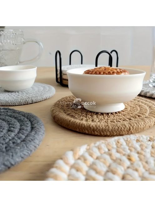8 darabos Stílusos Szőtt Tányéralátét Készlet