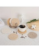 8 darabos Stílusos Szőtt Tányéralátét Készlet