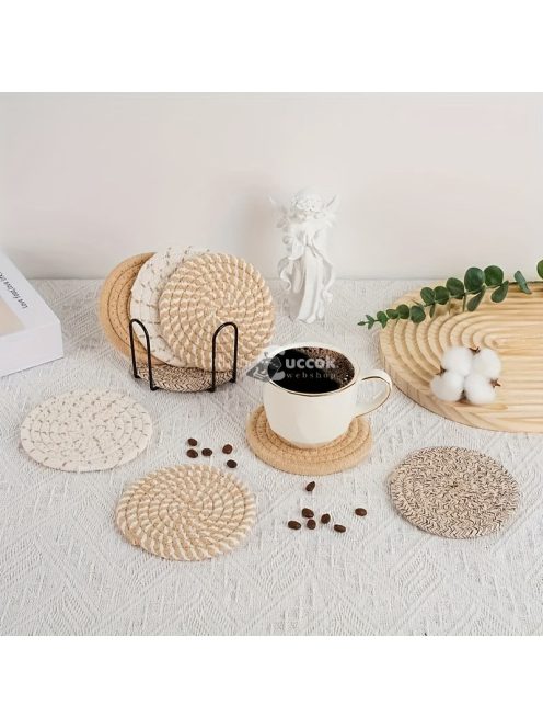 8 darabos Stílusos Szőtt Tányéralátét Készlet