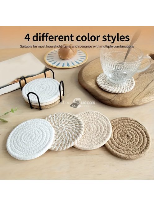 8 darabos Stílusos Szőtt Tányéralátét Készlet