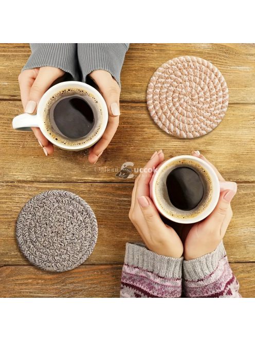 8 darabos Stílusos Szőtt Tányéralátét Készlet