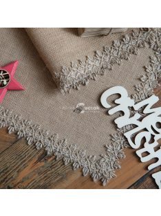 Természetes, régies stílusú Asztali futó