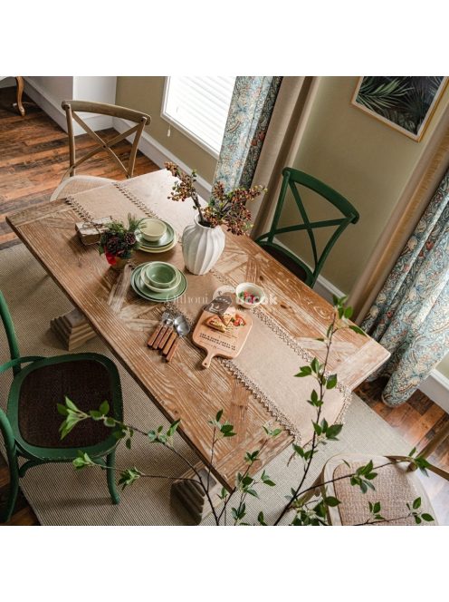 Rusztikus Juta Asztalfutó