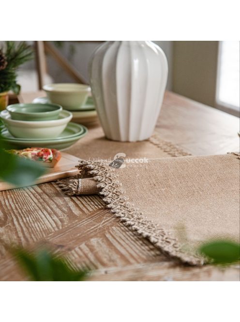Rusztikus Juta Asztalfutó
