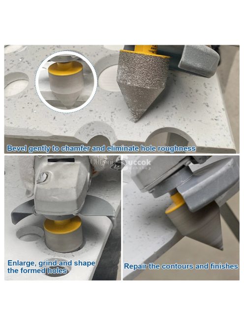 gyémánt fúrószerszám – furatkialakító, maró és csempeformázó porcelánhoz