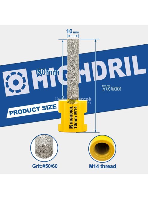 gyémánt fúrószerszám – furatkialakító, maró és csempeformázó porcelánhoz