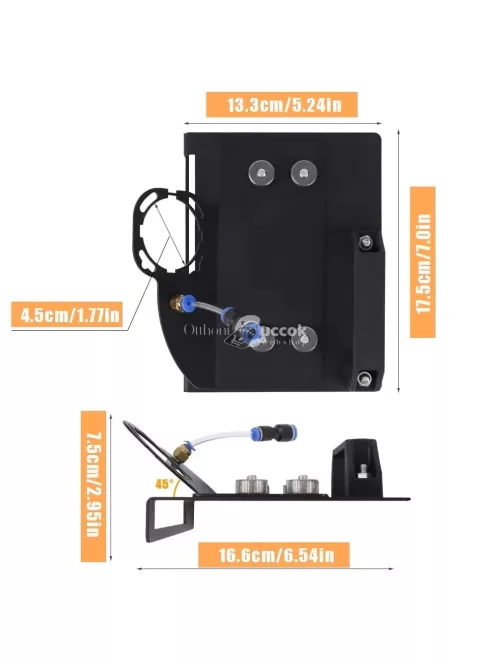 Sarokcsiszoló tartó és vágókonzol – 100-as típusú sarokcsiszolóhoz, 45 fokos csempeél-letörő, kerámia és kő megmunkálásához"