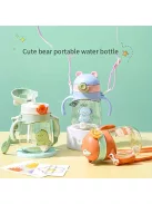 Aranyos Rajzfilm Vizespalack Szívószállal 300 ML