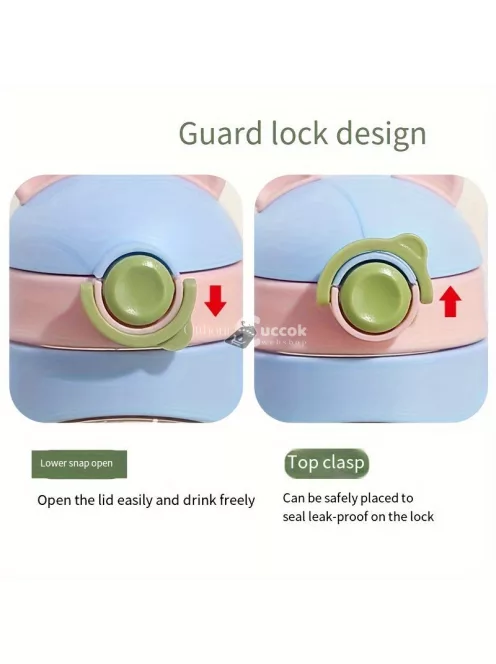 Aranyos Rajzfilm Vizespalack Szívószállal 300 ML